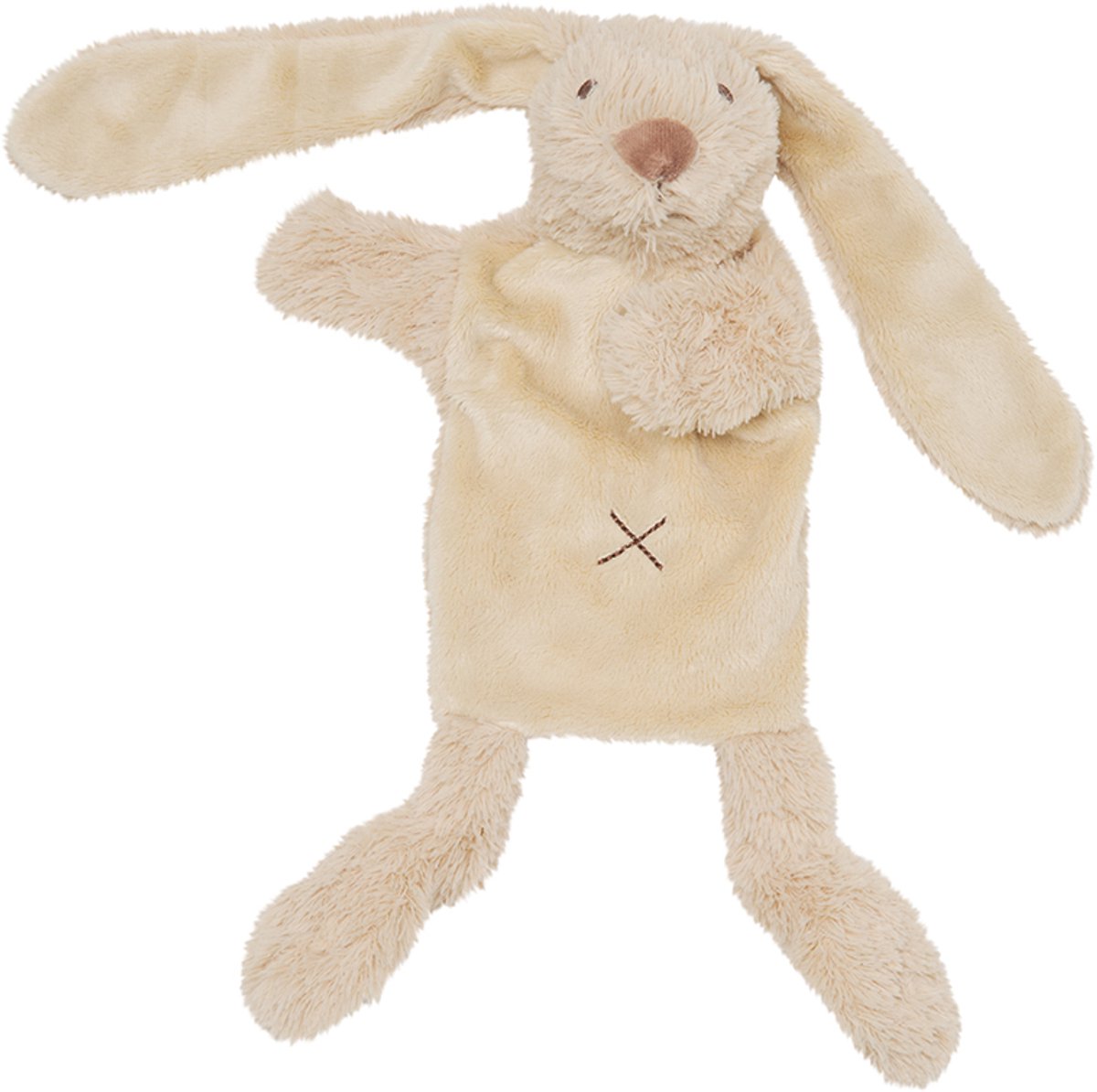 Feliz caballo conejo richie títere de guante - beige - regalo de bebé