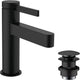 Hansgrohe finoris - miscelatore lavabo - con piletta - 100mm - nero opaco