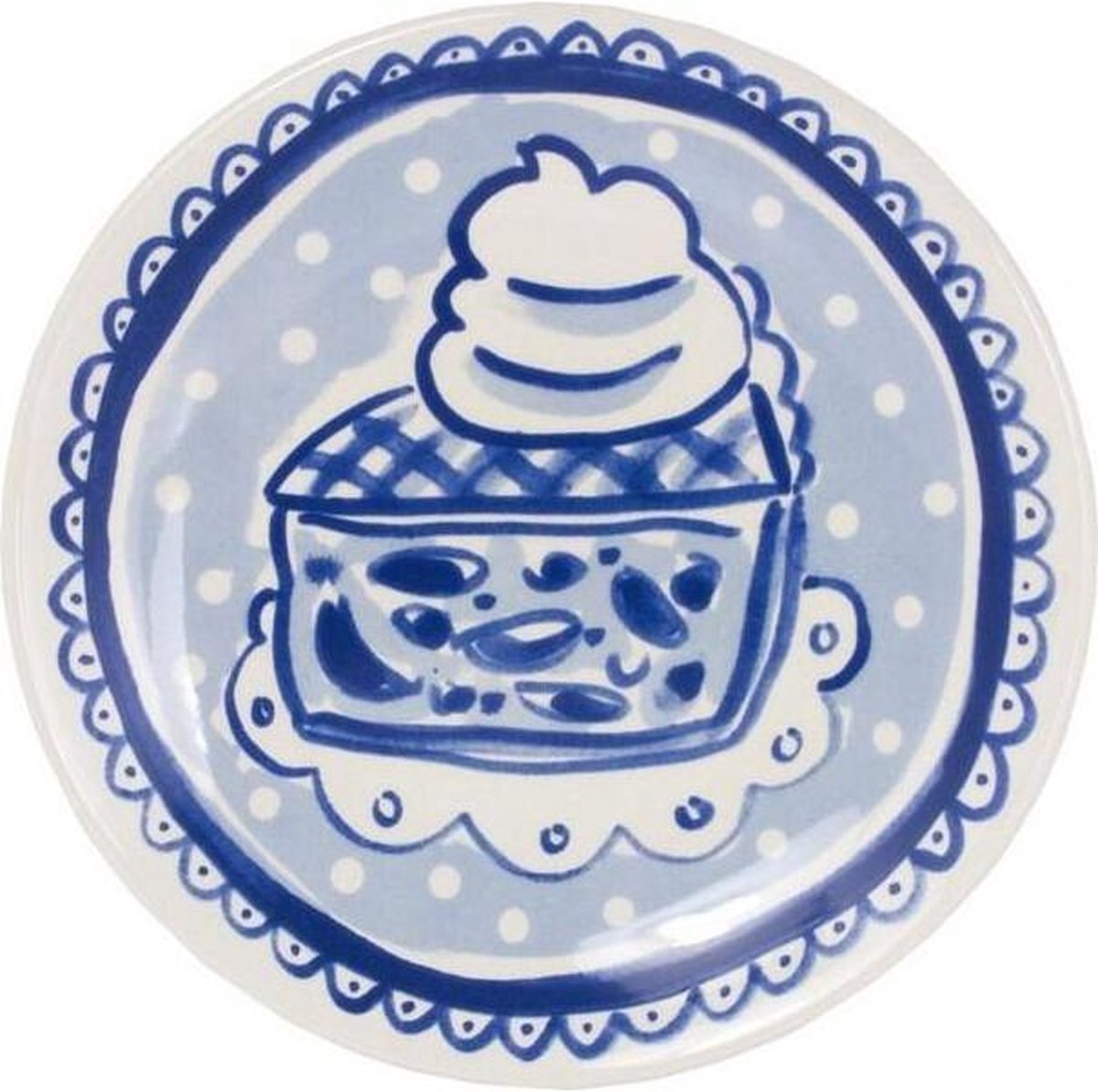 Piatto piano torta Amsterdam Blond 18 cm - Delft Blond