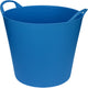 Strumenti linguistici - vasca flessibile - con leve - plastica - 38 litri - azzurro
