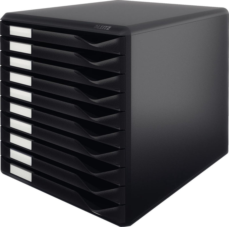 Cassettiera Leitz con 10 cassetti - nera