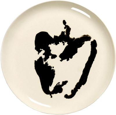 Serax - fiesta ottolenghi - plato l - blanco negro - 26 ø - 2 piezas