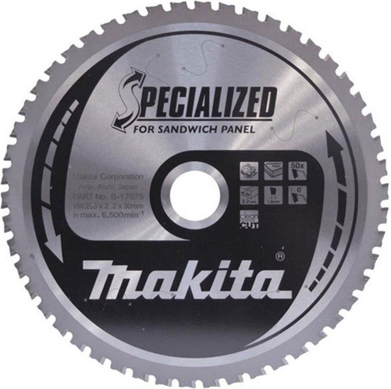 Hoja de sierra circular Makita b-17681 - panel sándwich - especializada - 270x30x2.4mm | 60t