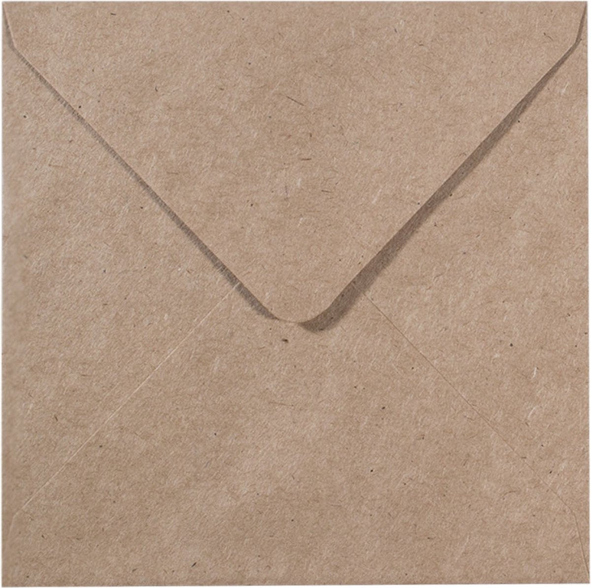 Florence enveloppen van stevige kwaliteit, kraft bruin groot vierkant, 25 stuks, 16 x 16 cm voor wenskaarten
