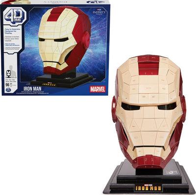 Meraviglia di costruzione 4D - Iron Man - Puzzle 3D - 96 pezzi - Kit di costruzione in cartone