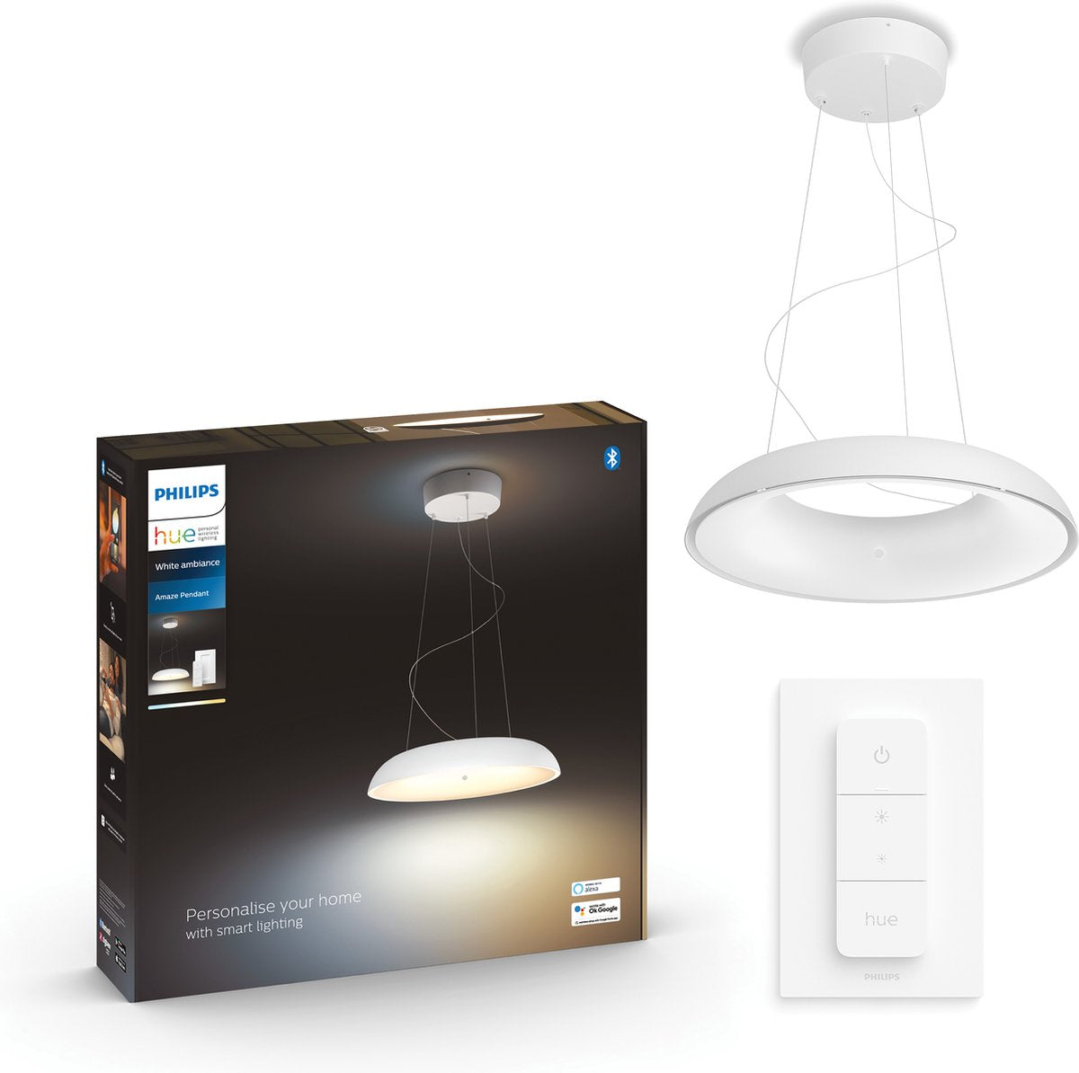 Philips Hue Amaze hanging lamp - warm to cool white light - white - 1 dimmer switch
