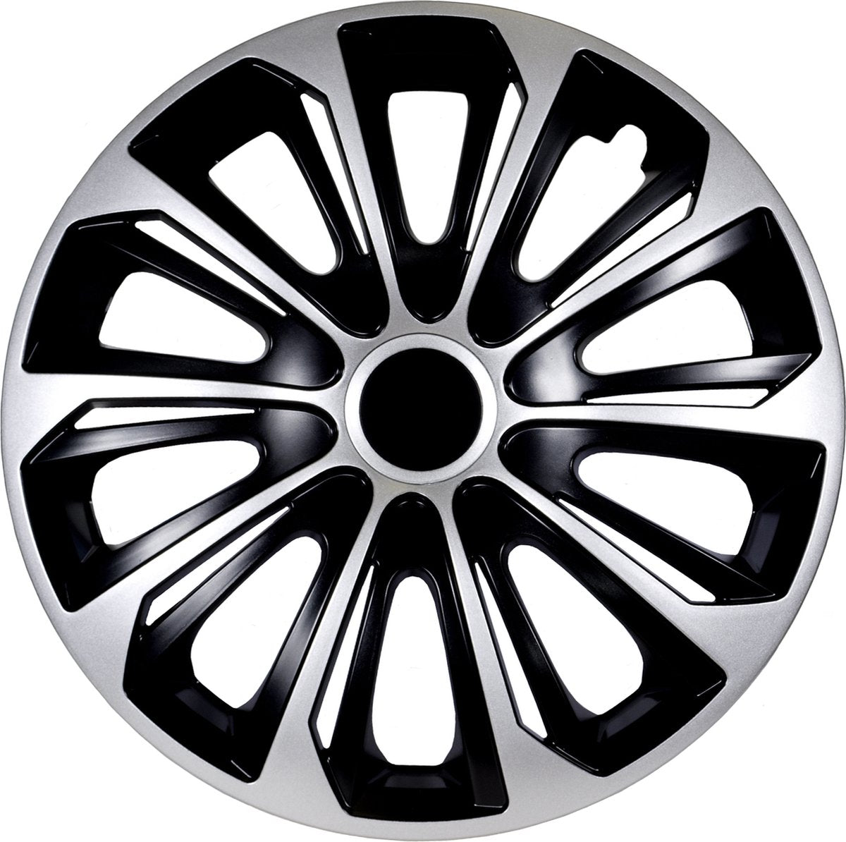 Nrm - coprimozzi 14 forti - nero argento - set di 4 pezzi