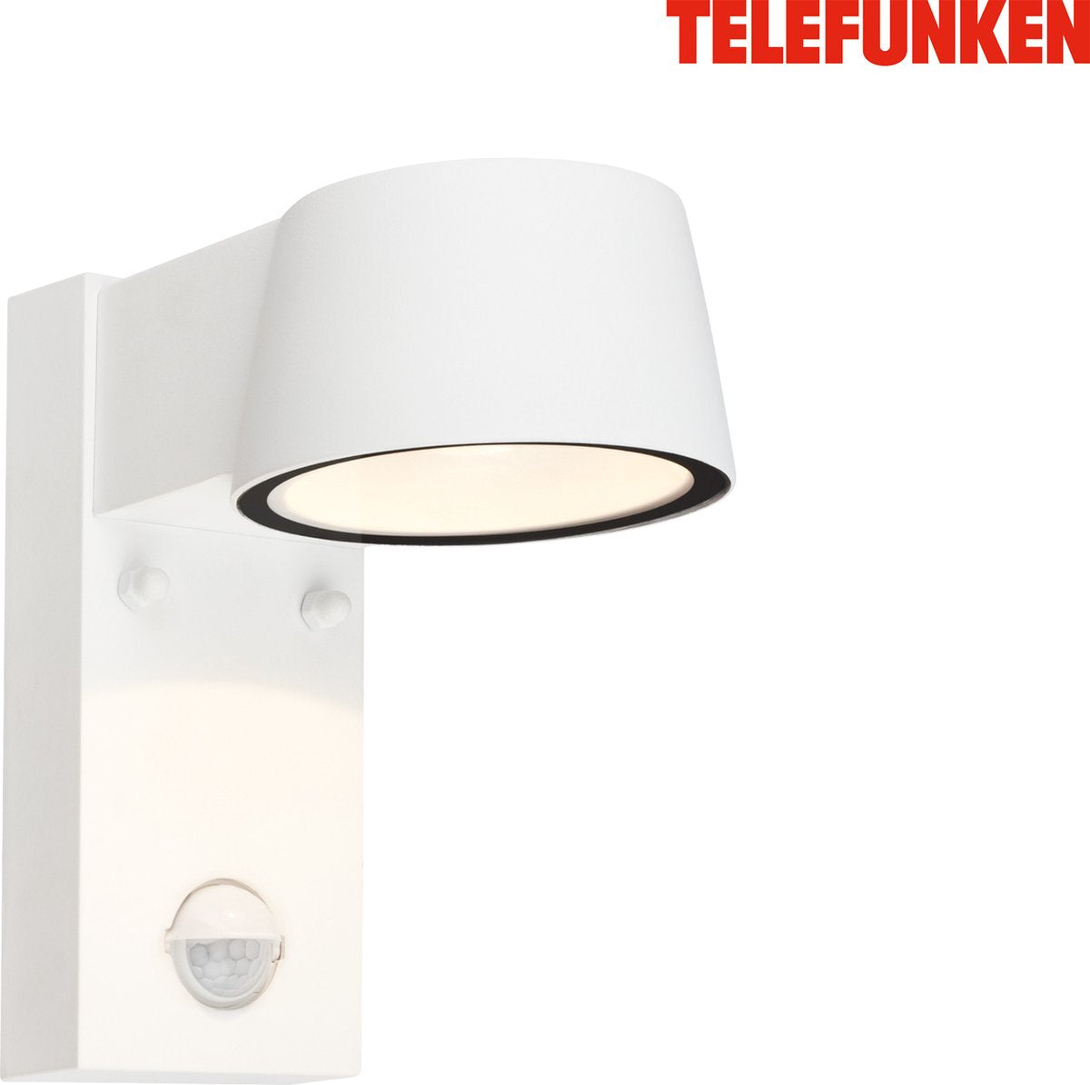 Telefunken - led wandlamp - 323106tf - bewegingssensor - schemersensor - 7,5 watt - 30 seconden lichtduur - 16,5 x 9,5 x 15,5 cm - wit
