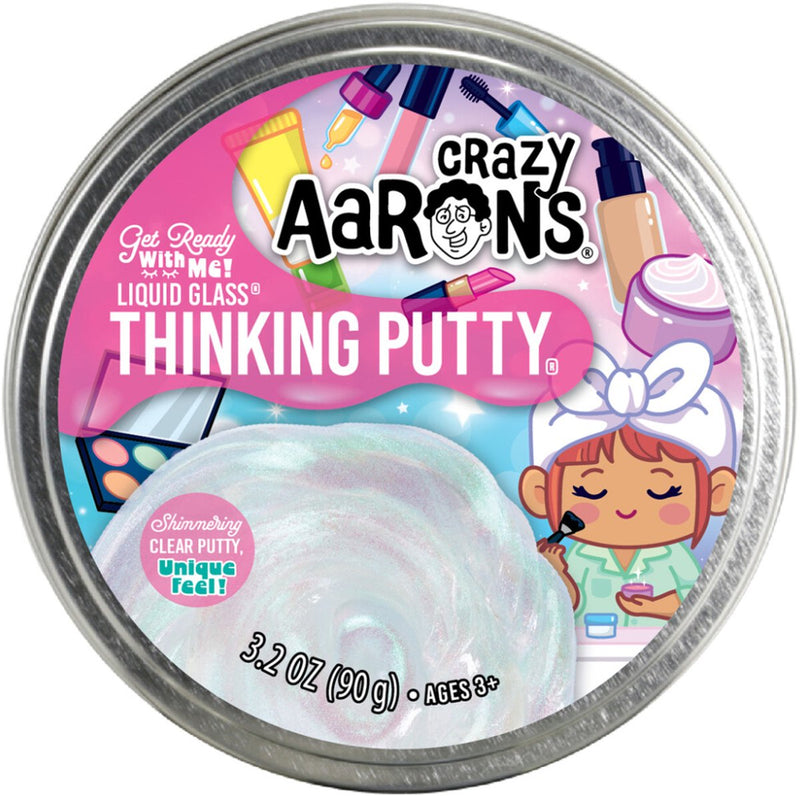 El juego Kneedklei del loco Aaron: prepárate conmigo masilla con purpurina.