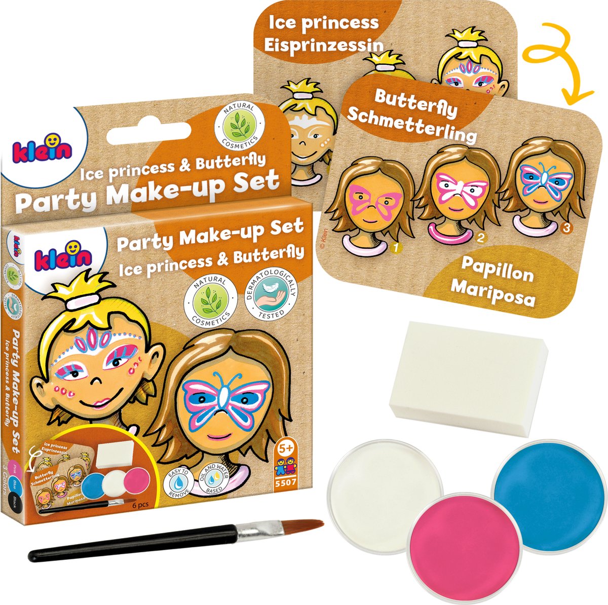 Klein toys - make-upset prinses-vlinder - gecertificeerd iso 16128 - multicolor