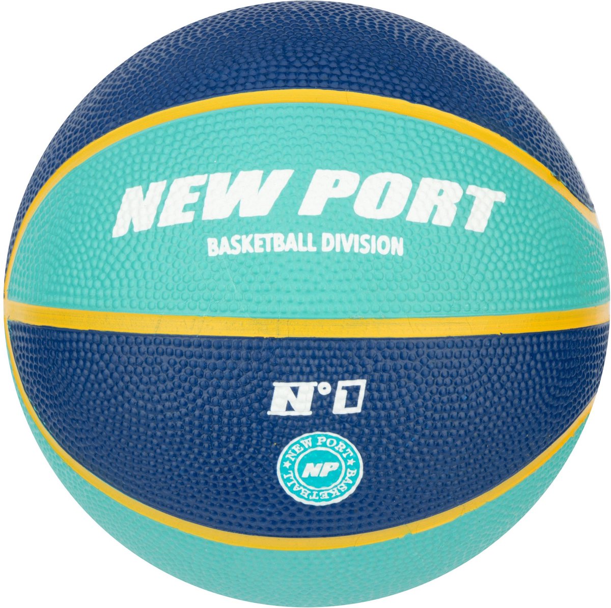 New port minibasketbal - donkerblauw aqua - maat 1