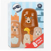 Bambole matryoshka in legno a piede orso