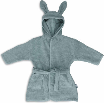 Jollein - Accappatoio per bambini in spugna 1-2 anni - Accappatoio per bambini con cappuccio - Verde acqua