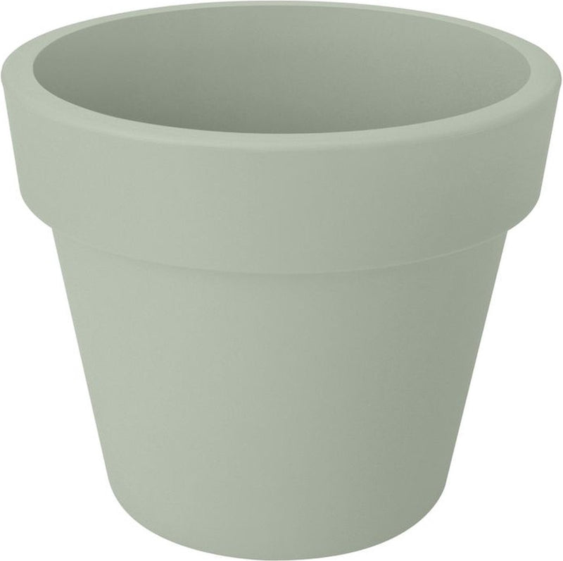 Elho green basics top planter 47 - macetero de exterior - ø 47,0 x h 40,0 cm - verde piedra