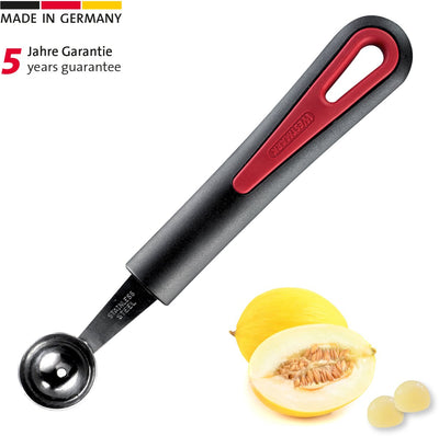 Cucchiaio a sfera Westmark Melon Scoop per frutta e verdura, ø 26 mm, lunghezza: 17,3 cm, plastica in acciaio inossidabile, Gallant, nero rosso, 29222270
