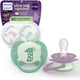 Philips avent ultra soft nighttime - da 6 a 18 mesi - ciuccio che si illumina al buio - scf094 04
