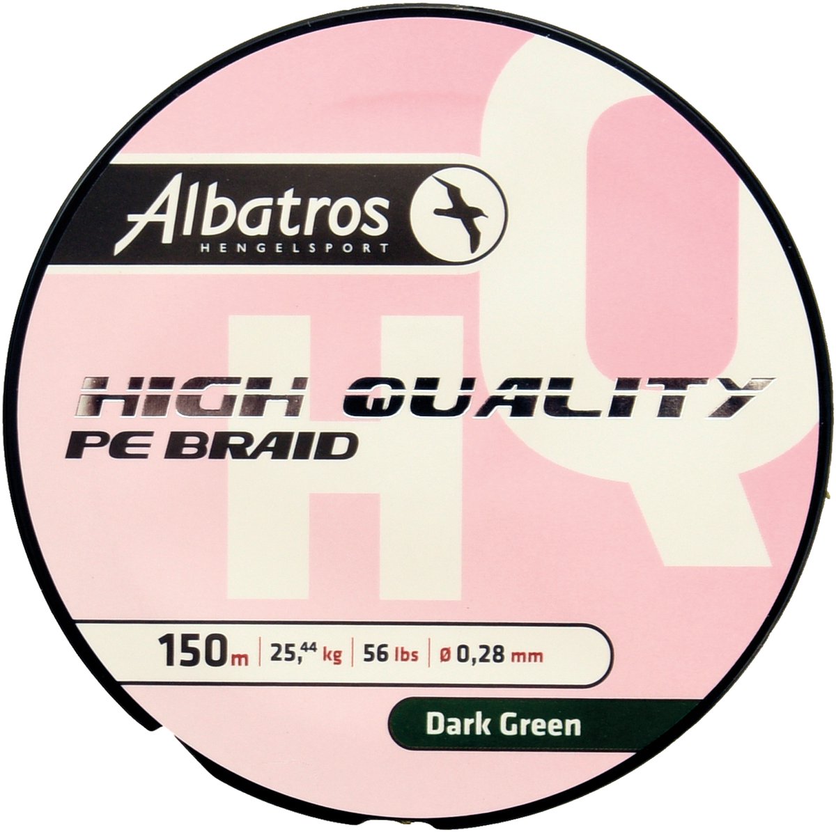 Albatros - high quality braid - vislijn - 0,28mm - 150mtr dark green