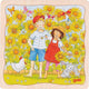 Puzzle Goki - campo de girasoles - 35 piezas - 3 capas - 20x20x1.1cm - madera - 3+