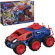 Hasbro Marvel Spider-Man - nuovissimo carro armato 2 in 1 super masticatore - veicolo giocattolo e action figure