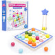 Risorse didattiche Tabellone giocattolo in legno con modelli e sequenze per bambini. - 3+