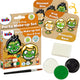 Set trucco per feste Klein Toys 'dino frog' - tre compresse di vernice in verde, bianco e nero - certificato secondo ISO 16128 - multicolore