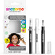 Snazaroo 1180156 set pennarelli bianco e nero 3 pezzi – pennarelli per pittura viso per contorni dettagli – pronti all'uso