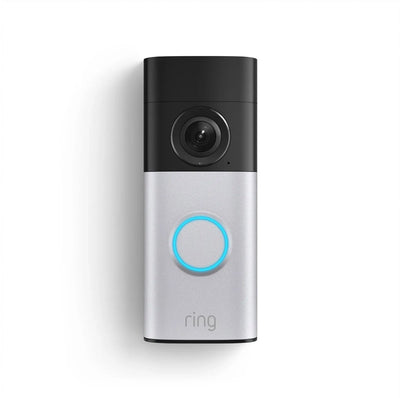Ring wired video doorbell plus - satin nickel - fixed connection - retinal 2k