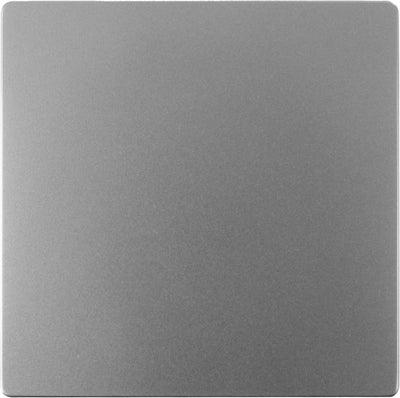 Merten d-life blind plate - built-in - stainless steel color