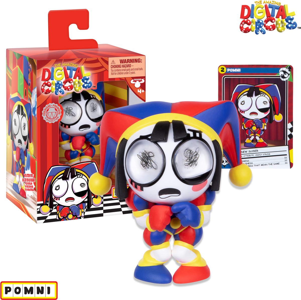 Increíble figura de vinilo de circo digital Pomni