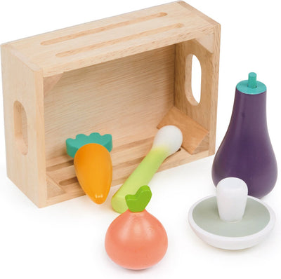 Cesta Mentari - verduras - 14,5x10,5x5cm - 5 piezas - 3 años