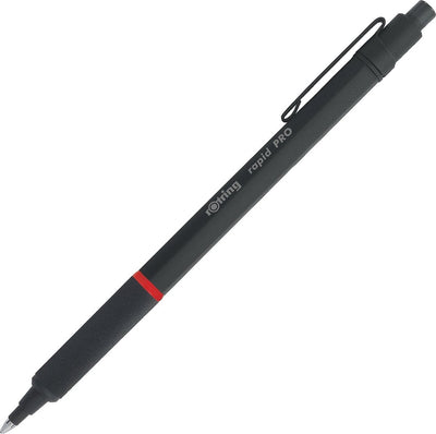 Rotring rapid pro-balpen | medium punt | blauwe inkt | zwart