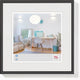 Walther new lifestyle - cornice in plastica - misura foto 15x15 cm - nera