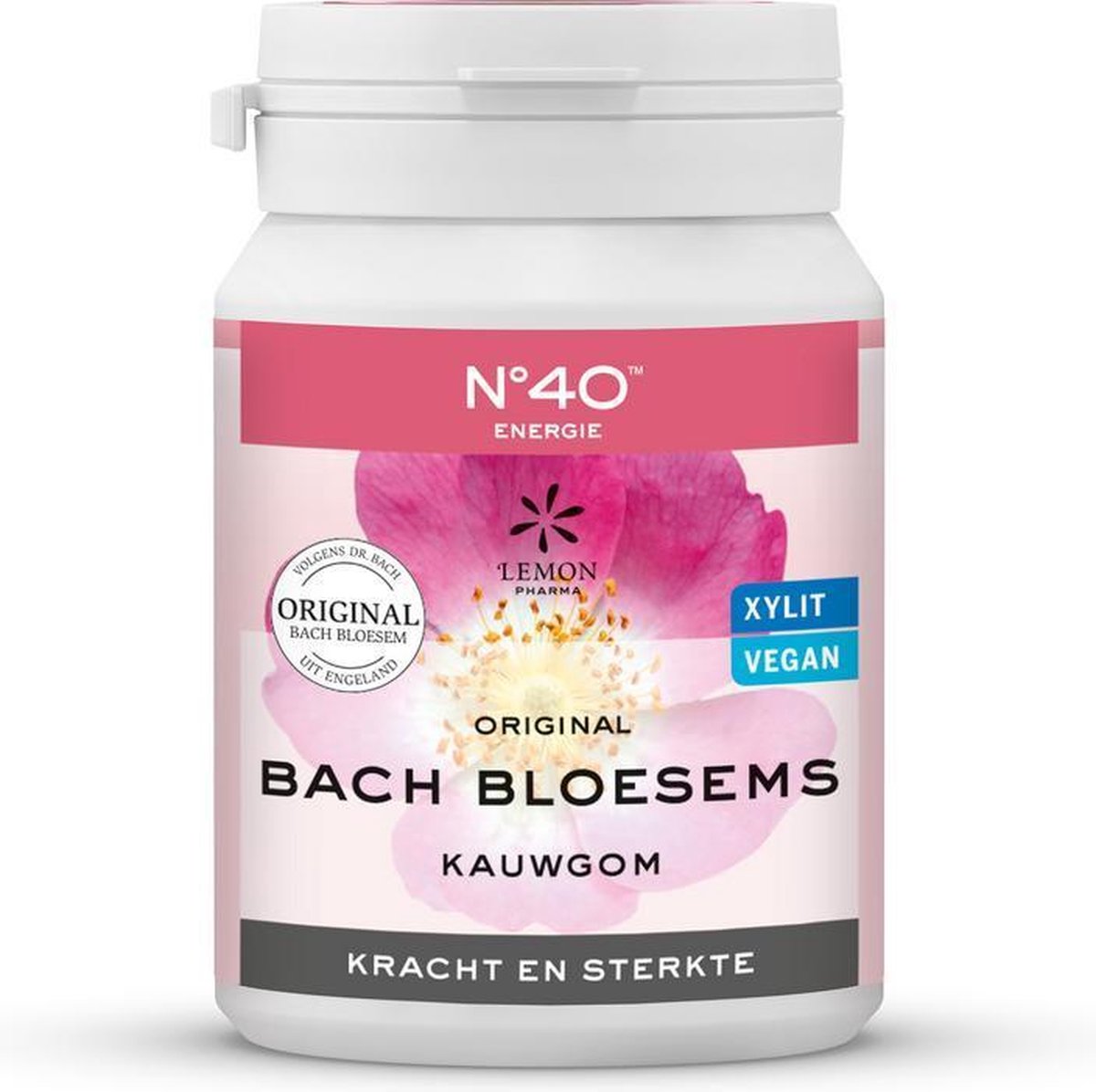 Bach bloesem kauwgom nr. 40 kracht sterkte 60 gram