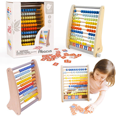 Classic World World Wooden Milam con tarjetas de conteo