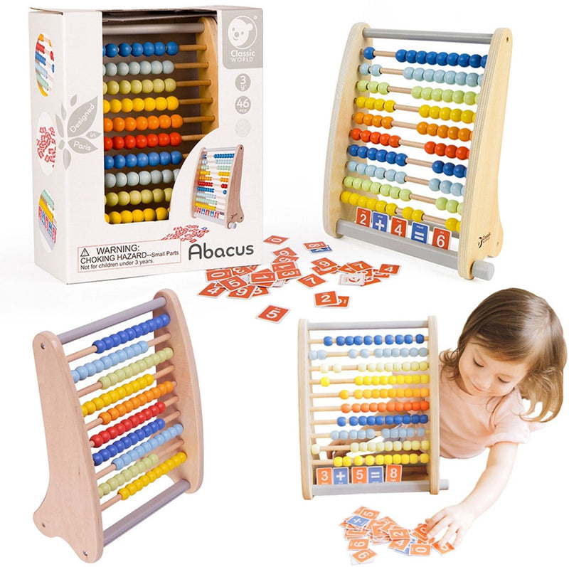 Classic World World Wooden Milam con le carte di conteggio
