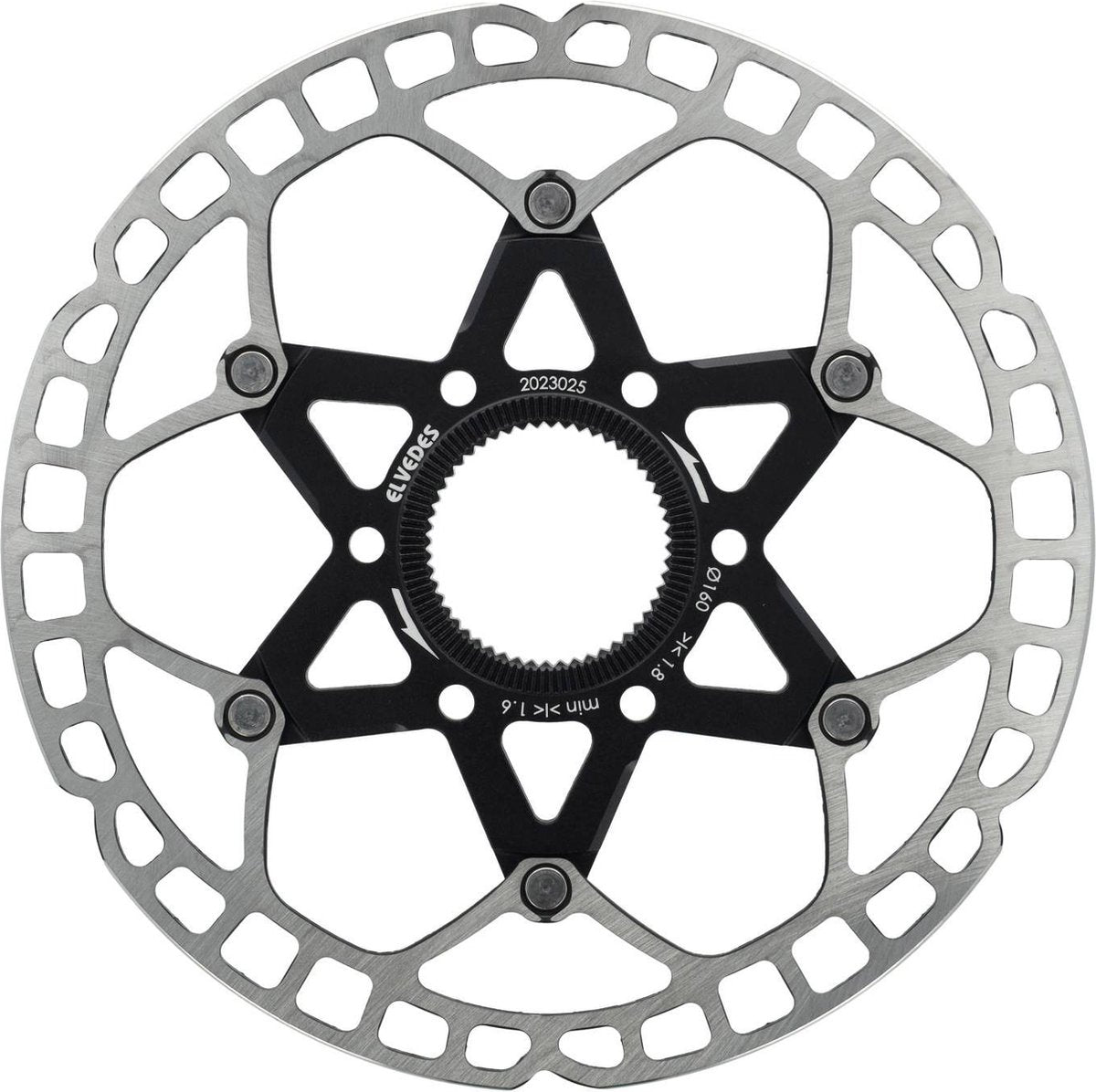 Elvedes remschijf centerlock �160mm t=1,8mm lichtgewicht