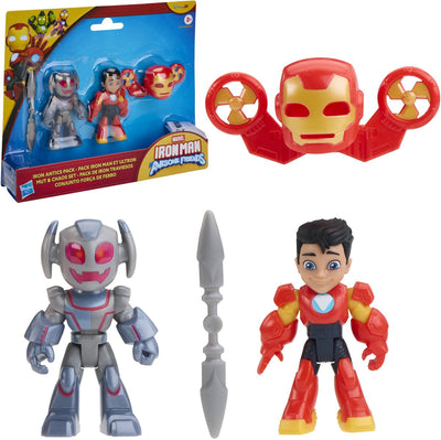 Hasbro marvel iron man y sus increíbles amigos paquete de travesuras de hierro - figuras de acción