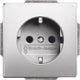 Busch-Jaeger ABB Presa da muro in puro acciaio inossidabile (quadro WCD) - 2cka002011a3850 - e2k4t