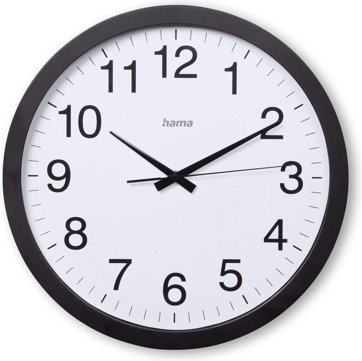 Reloj de pared Hama - Aruba - bajo nivel de ruido - negro
