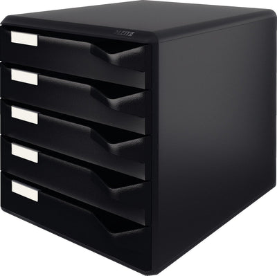 Cassettiera Leitz con 5 cassetti - nera