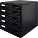 Cassettiera Leitz con 5 cassetti - nera