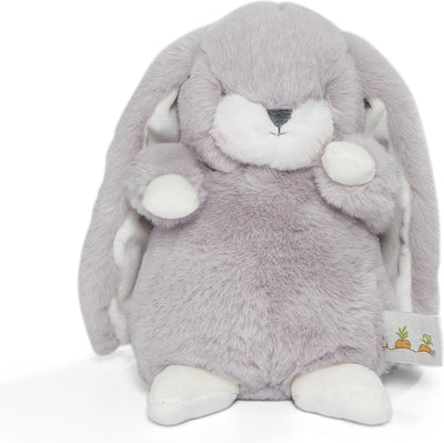 Bunnies by the bay sgranocchiano coniglio - animale di peluche - peluche per bambini - dettagli ricamati - pelliccia lilla - 20 cm