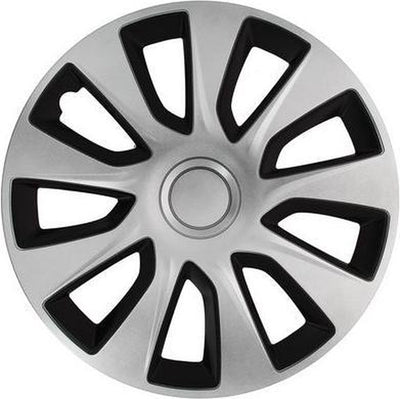 Coprimozzi Car Plus Washington 15 pollici ABS argento nero set da 4
