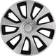 Coprimozzi Car Plus Washington 15 pollici ABS argento nero set da 4