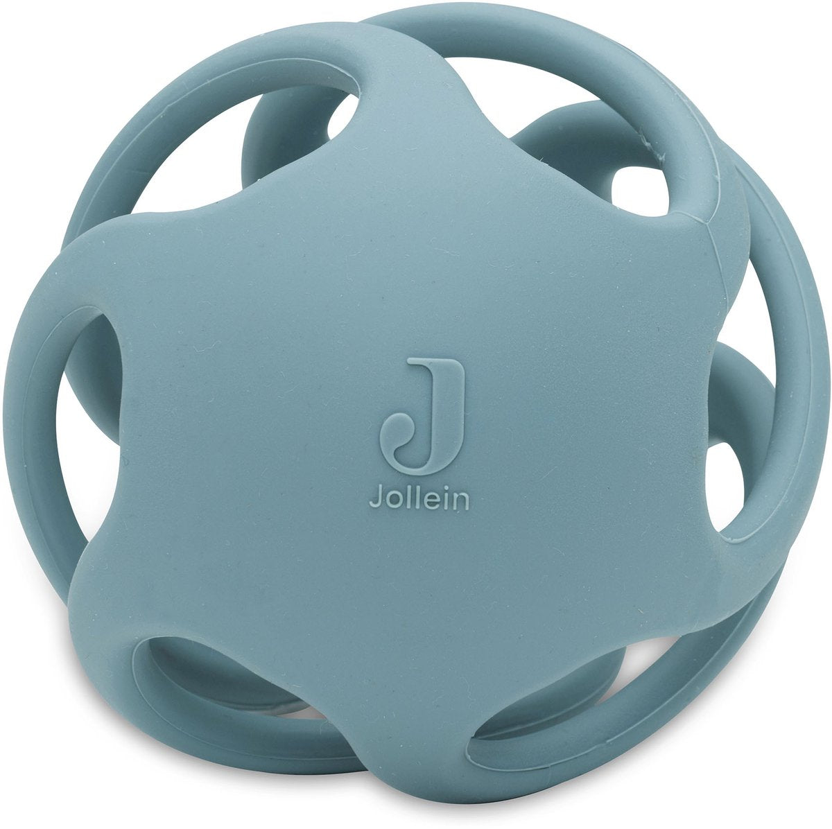 Palla per dentizione Jollein in silicone - ø 9,5 cm - verde mare