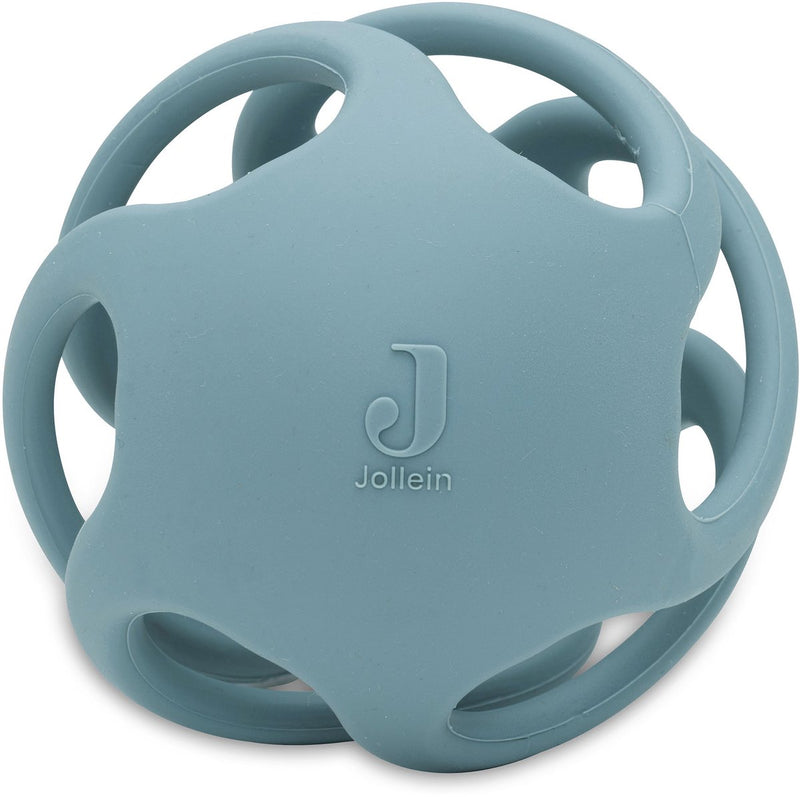 Jollein baby bijtring bal siliconen - ø 9.5cm - sea green