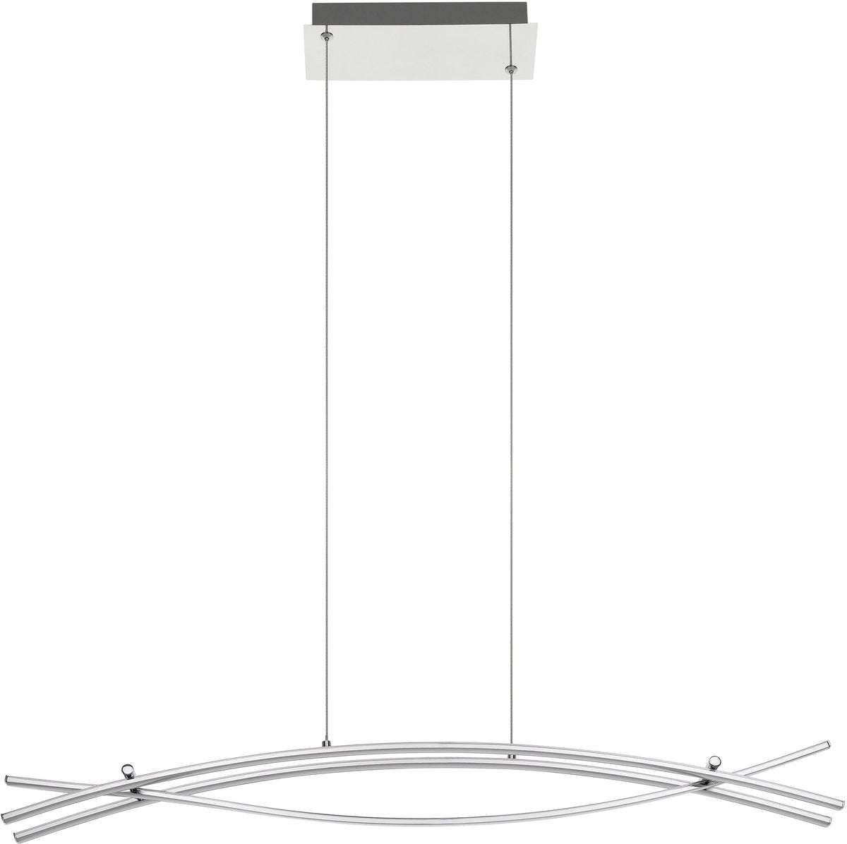 Eglo nevado hanglamp - led - 90 cm - chroom wit