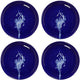 Serax - ottolenghi feast - bord xs - donkerblauw wit - 16 ø - 4 stuks