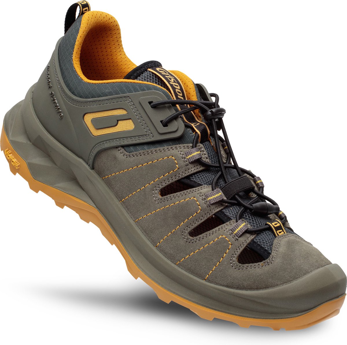 Grisport safari low unisex wandelschoenen - green yellow