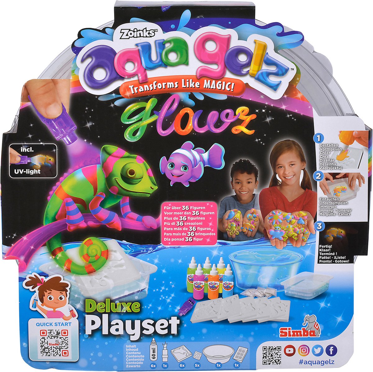 Aqua Gelz Deluxe Glow in the Dark Play Set